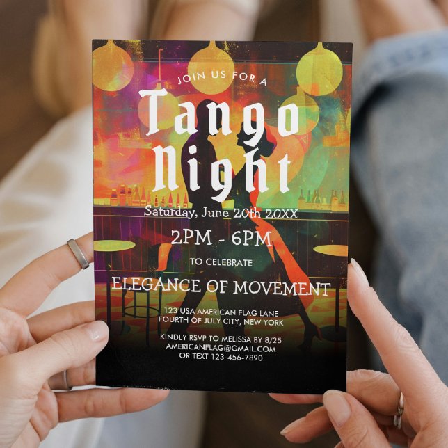 Tango party et danseurs de Tango Invitation (Créateur téléchargé)
