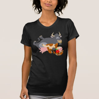 Tango ! ! T-shirt femme (taureau et vache de dessi
