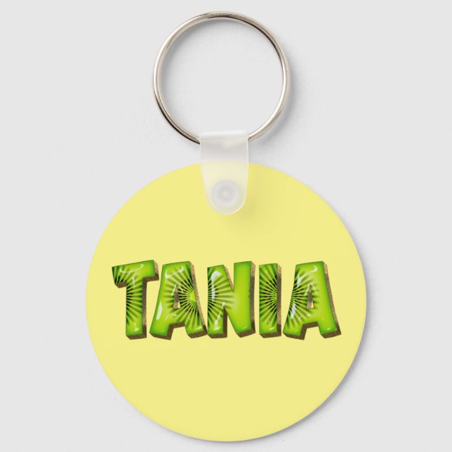 Tania Nom Porte-clés Design Kiwi (Recto)