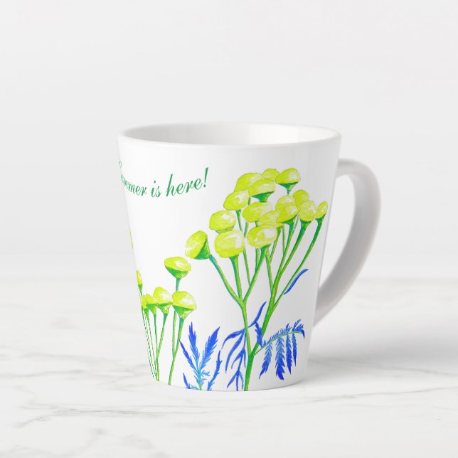 Tansy sur une petite Mug en latte (Angle droit)
