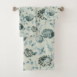 Tansy Toile floral vintage moderne de vert de