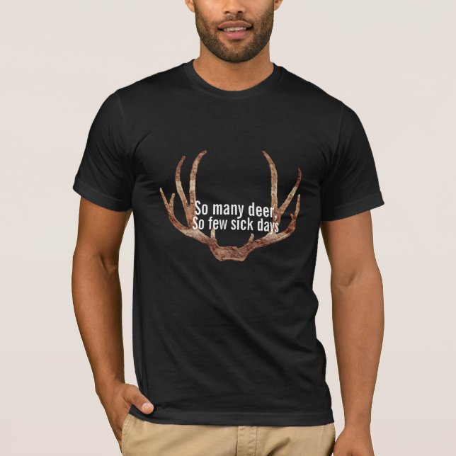 tant de cerfs drôles de chasse t-shirt design (Devant)
