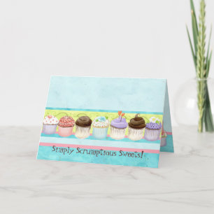 Tant de Cupcakes !  Carte de correspondance pour l
