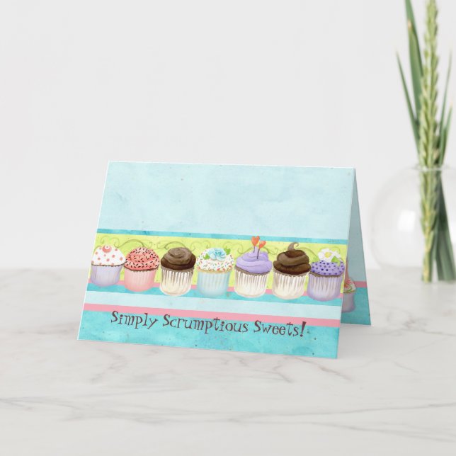Tant De Cupcakes ! Carte de note professionnelle p (Devant)
