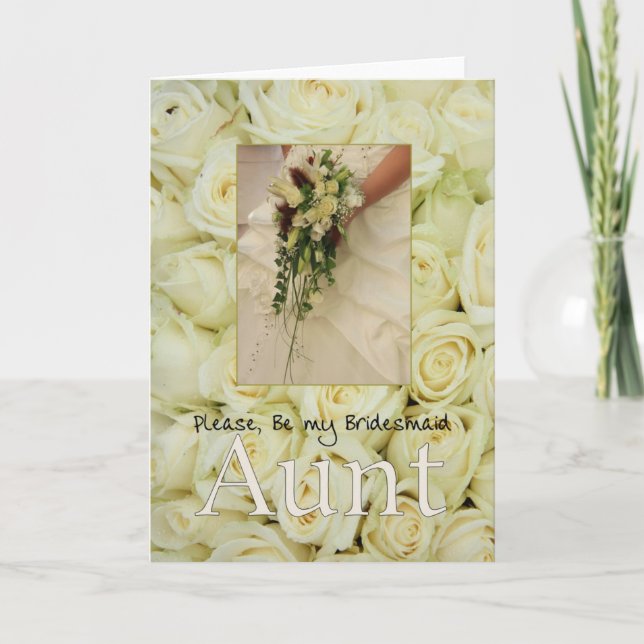 Tante Bridesmaid Invitation Mariée Classique (Devant)