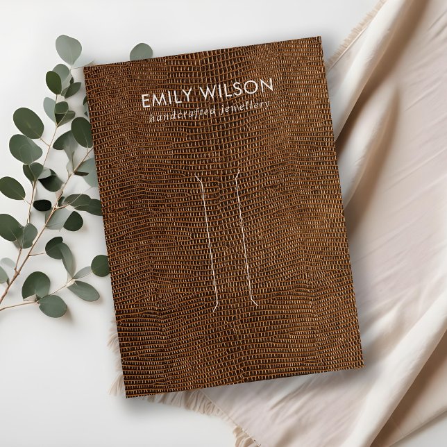 TANTE BROWN TEXTURE EN CUIR CARTE D'AFFICHAGE DE C (Créateur téléchargé)