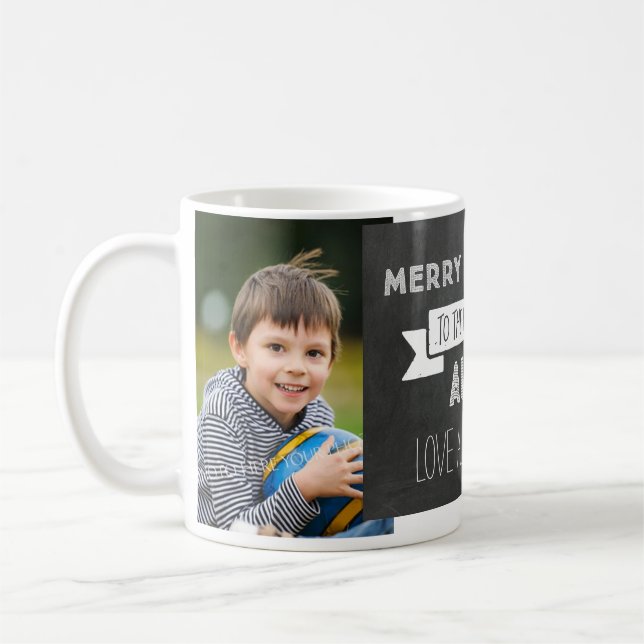 Tante Christmas Mug de photo faite sur commande de (Gauche)