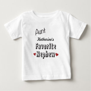 Tante Favorite Nephew Baby T-Shirt personnalisé