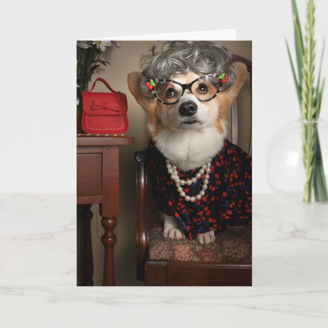Tante Gussy corgi bien obtenir carte (Devant)