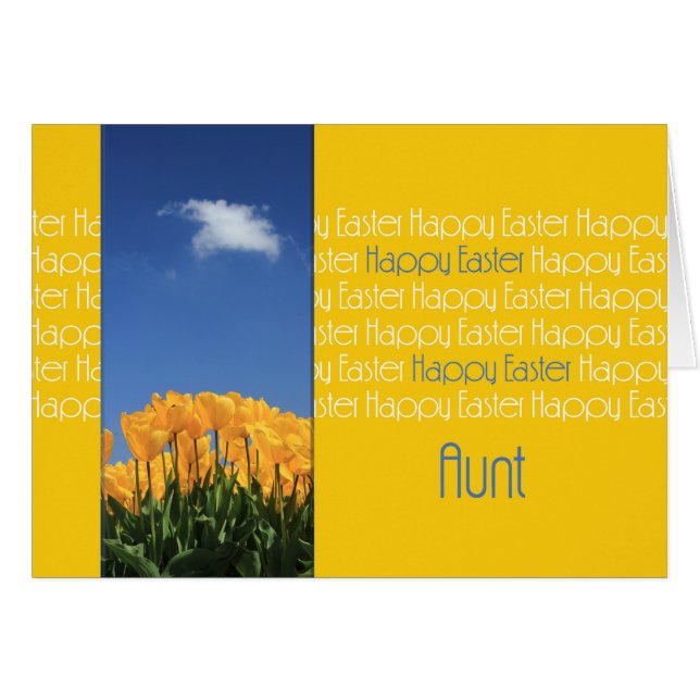 Tante Joyeuse Pâques (Devant horizontal)