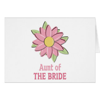 Tante rose de jeune mariée de fleur