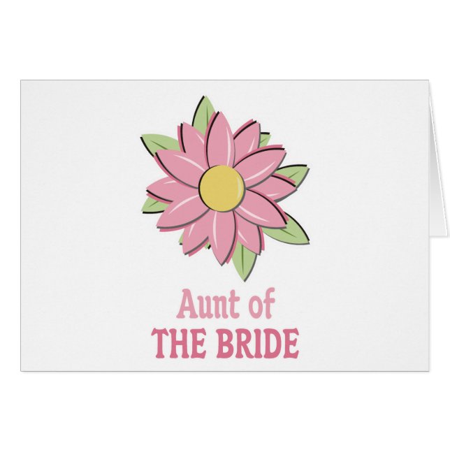 Tante rose de jeune mariée de fleur (Devant horizontal)