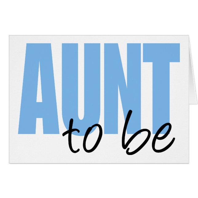 Tante To Be (police bleue de bloc) (Devant horizontal)