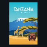 Tanzanie safari poster voyage Afrique<br><div class="desc">Tanzanie safari poster voyage Afrique</div>