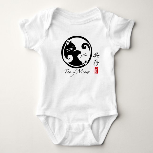 Tao du T-shirt raglan des femmes de Meow (Devant)
