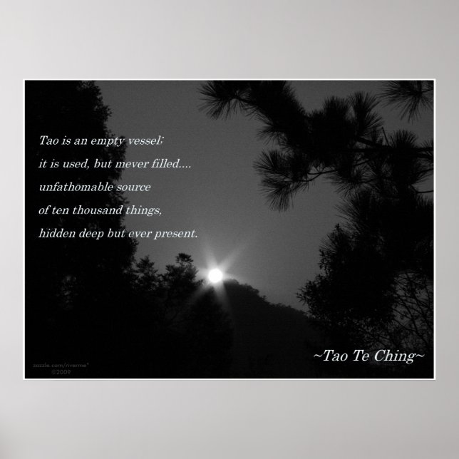 Tao Te Ching No.3/ Poster (Devant)