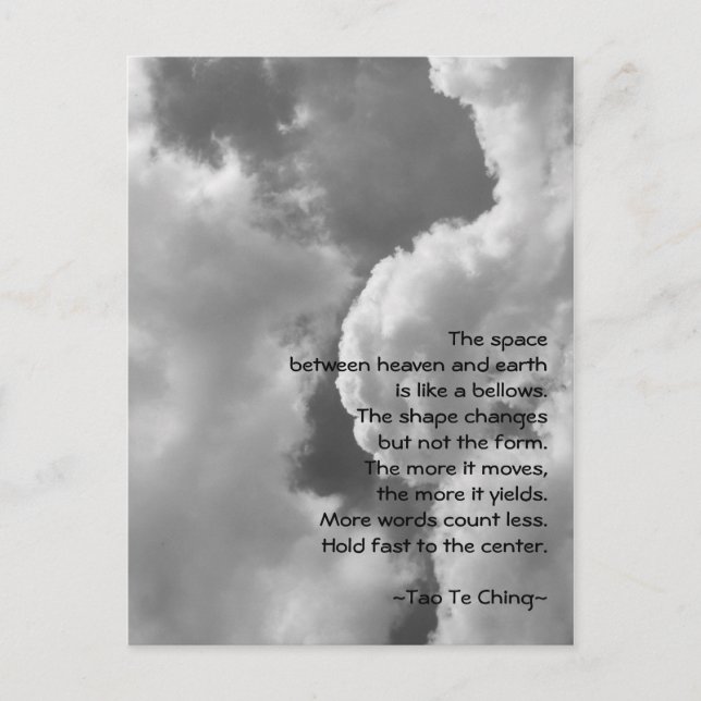 Tao Te Ching No.4/ Carte Postale (Devant)