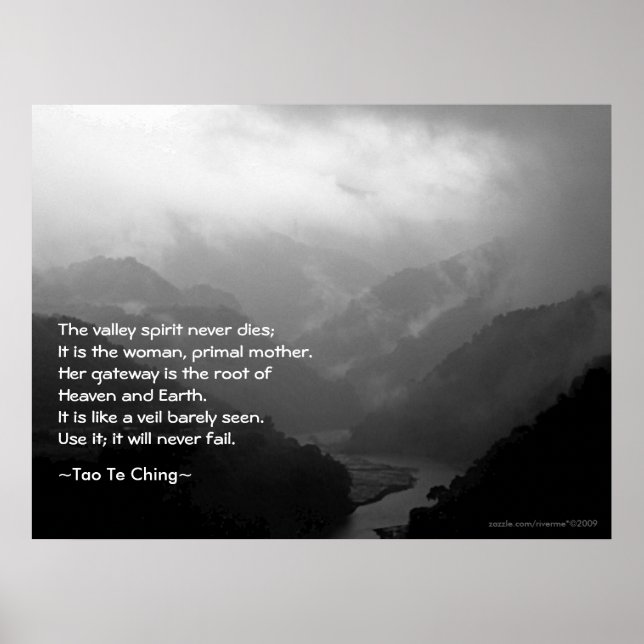 Tao Te Ching No.6/ Poster (Devant)