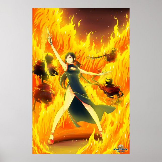 TAOFEWA - Poster des vagues de feu de Gabija (Devant)