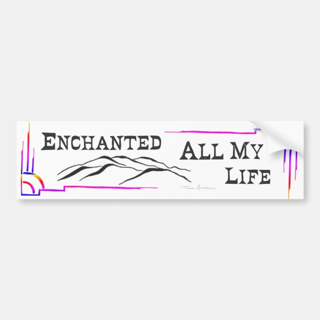 TAOS MOUNTAINS BUMPER STICKER (Devant)