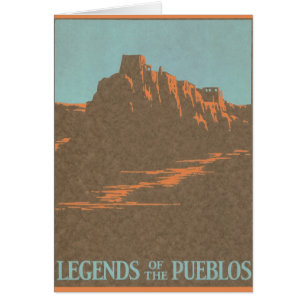 Taos Pueblos Vintage Nouveau-Mexique, Art de l'aff