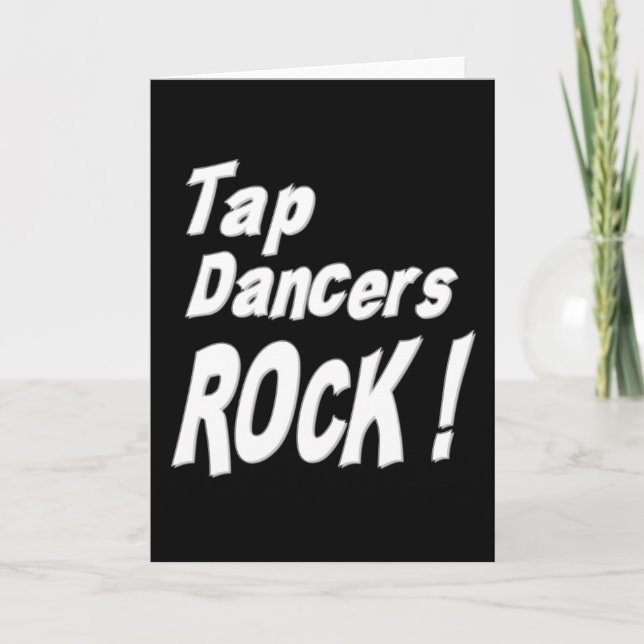 Tap Dancers Rock ! Carte de vœux (Devant)