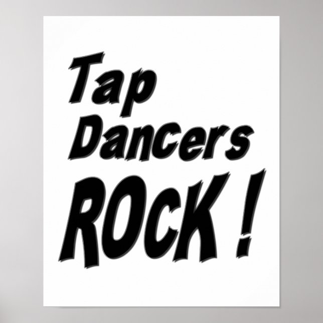 Tap Dancers Rock! Poster Print (Devant)
