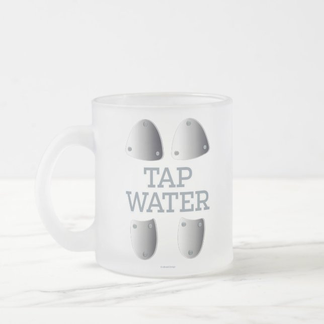 Tap Water Frosted Glass Coffee Mug (Gauche)