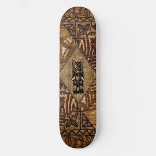 Tapa Tiki Skateboard hawaïen