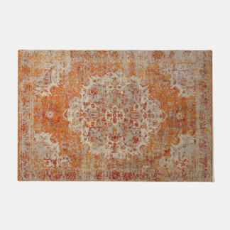Tapis antique oriental orange