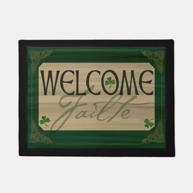 Tapis bienvenu de Failte d'Irlandais (Devant)