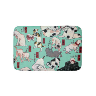 Tapis De Bain 其 の ま ま 地 口 猫 de (), Chats de (2), Kuniyoshi, U