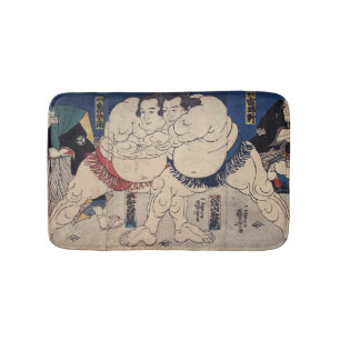 Tapis De Bain 力 士, 国 芳 Sumo Wrestler, Kuniyoshi, Ukiyo-e