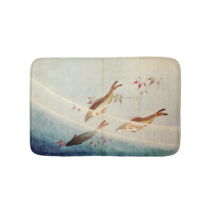 Tapis De Bain 鮎, 北斎 Sweetfish, Hokusai, art