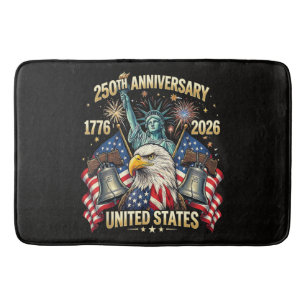 Tapis De Bain 250 Ans Anniversaire Américain 1776-2026 Drapeau U