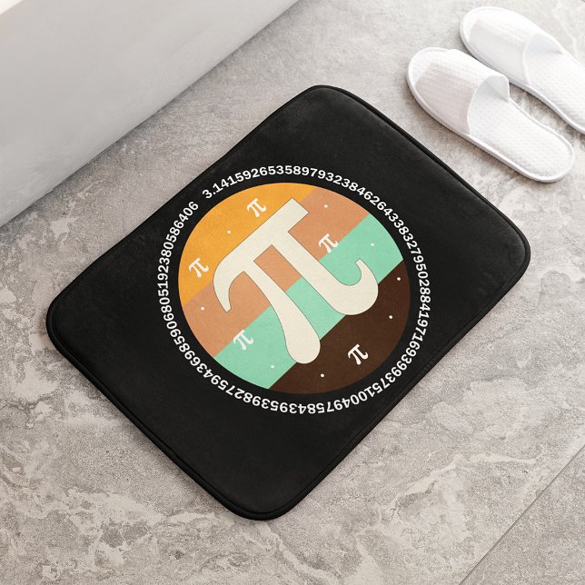 Tapis De Bain 3.14 Conception de la Journée nationale Pi - Idée  (Créateur téléchargé)