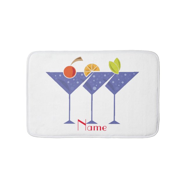 Tapis De Bain 3 cocktails Martini Thunder_Cove (Devant)