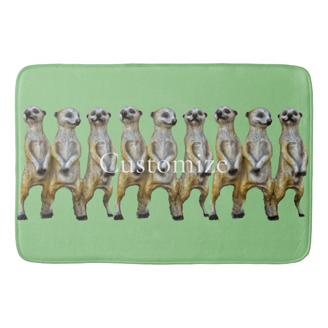 Tapis De Bain 3 Meerkats debats Thunder_Cove (Devant)