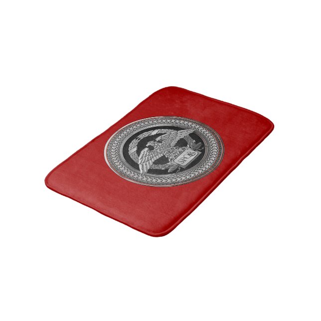 Tapis De Bain [600] Aigle impérial romain d'argent sur Médaillon (Angle)