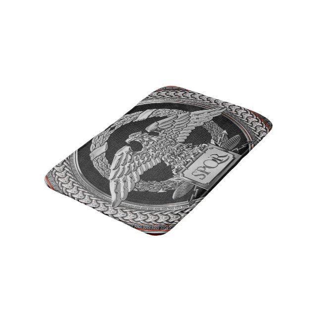 Tapis De Bain [600] Aigle impérial romain d'argent sur Medallion (Angle)
