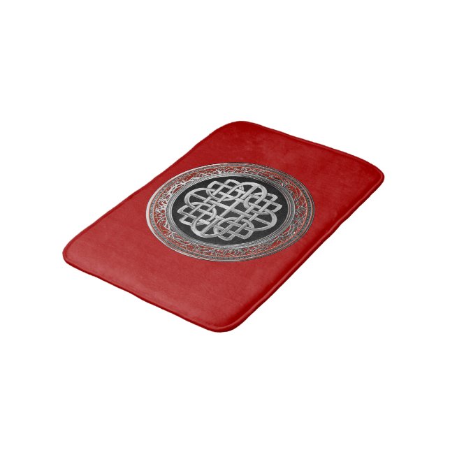 Tapis De Bain [600] Croix du noeud d'argent celtique sacré (Angle)