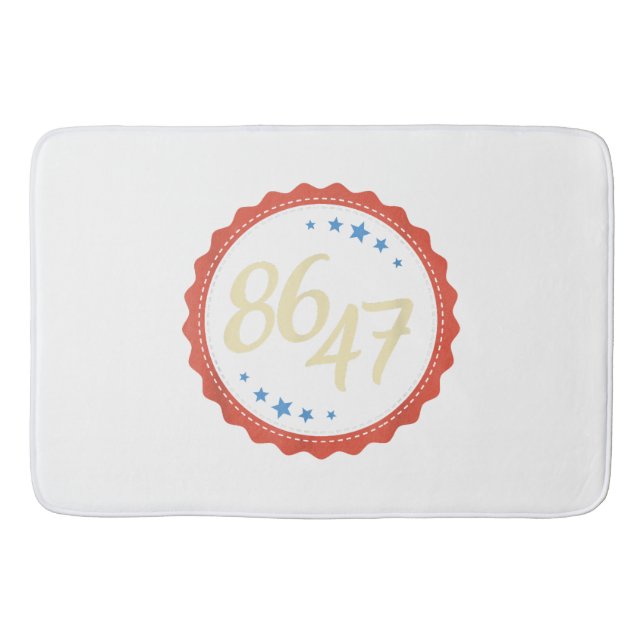 Tapis De Bain 86 47 Anti Trump drôle (Devant)