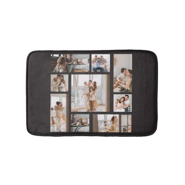 Tapis De Bain 9 Modèle de collage photo personnalisé Personnalis (Devant)
