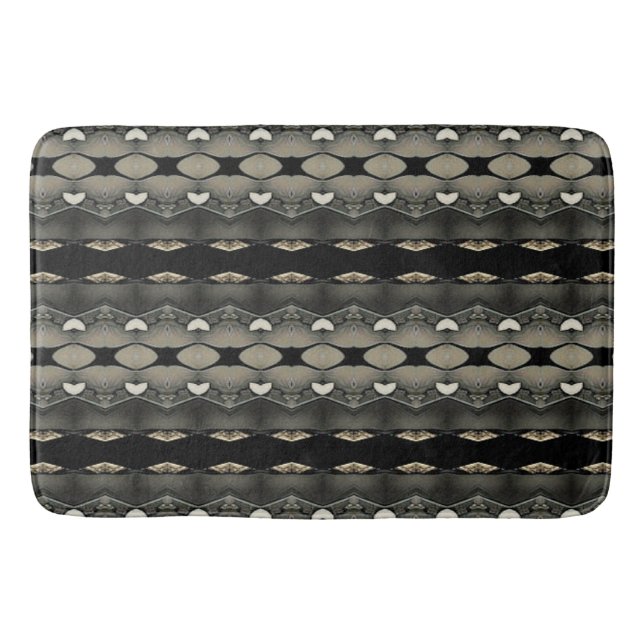 Tapis De Bain À cœur noir (Devant)