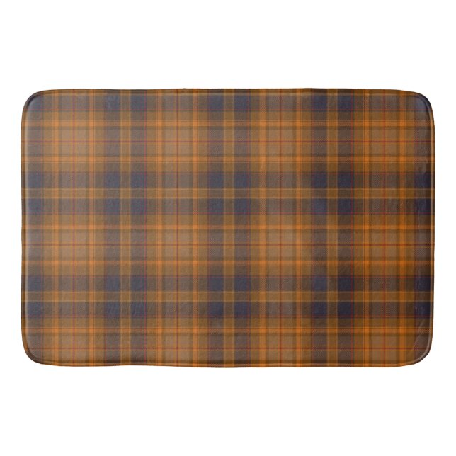 Tapis De Bain À damiers Brown foncé (Devant)
