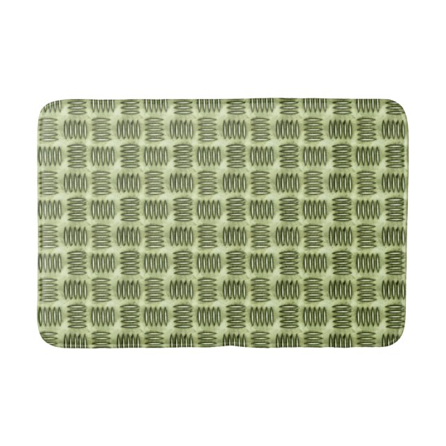 Tapis De Bain à damiers Métal Acier Inoxydable Texture du planch (Devant)