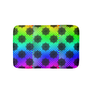 Tapis De Bain à damiers Wheels par Kenneth Yoncich
