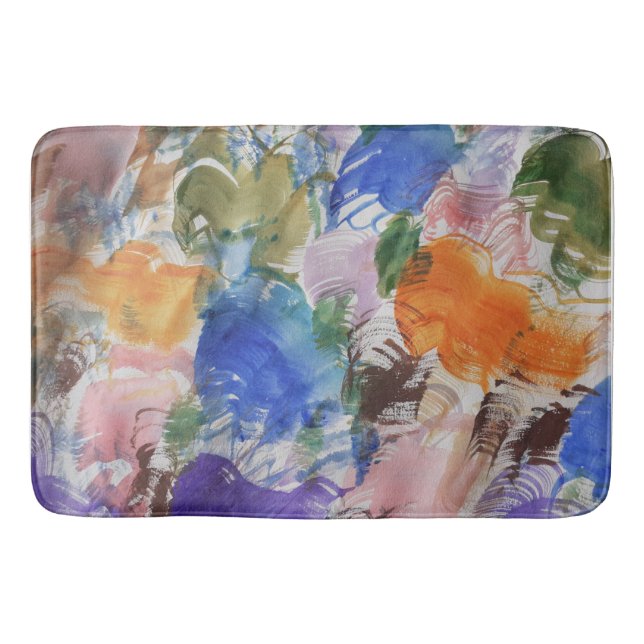 Tapis de bain à éclaboussures couleur (Devant)