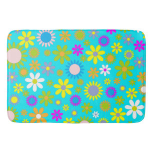 Tapis de bain à fleurs - Mélange & Match Cadeaux -