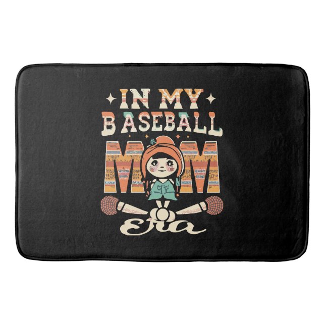 Tapis De Bain À l'ère de ma mère de baseball (Devant)
